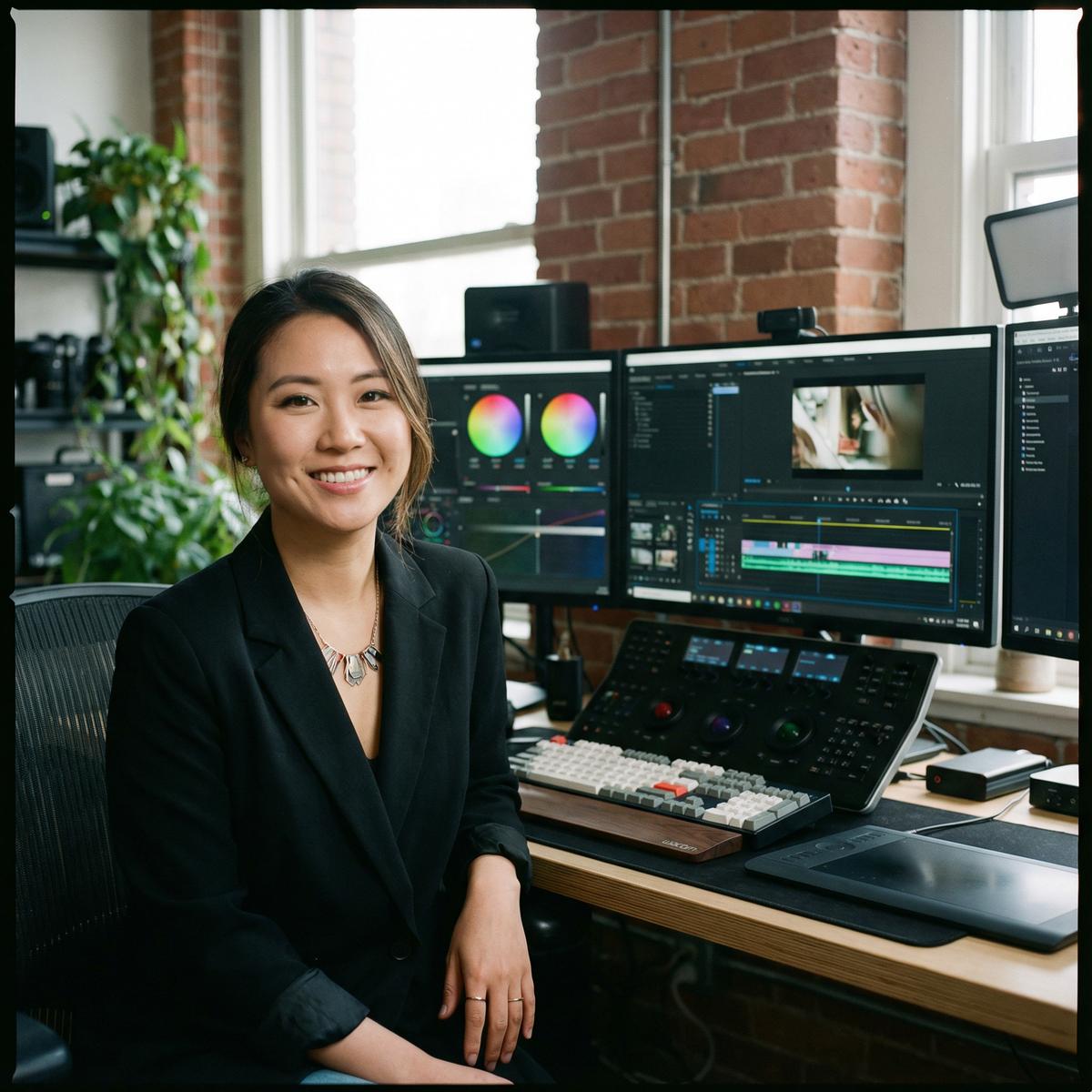 蘑菇视频剪辑师李婷